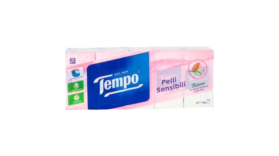 Tempo, Pelli Sensibili fazzoletti 4 veli