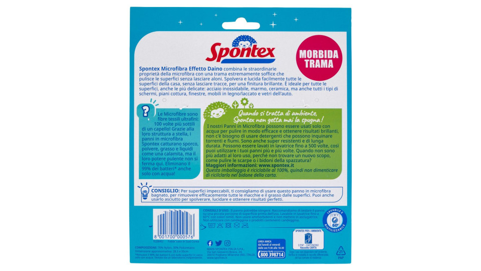 Spontex, Microfibre effetto daino