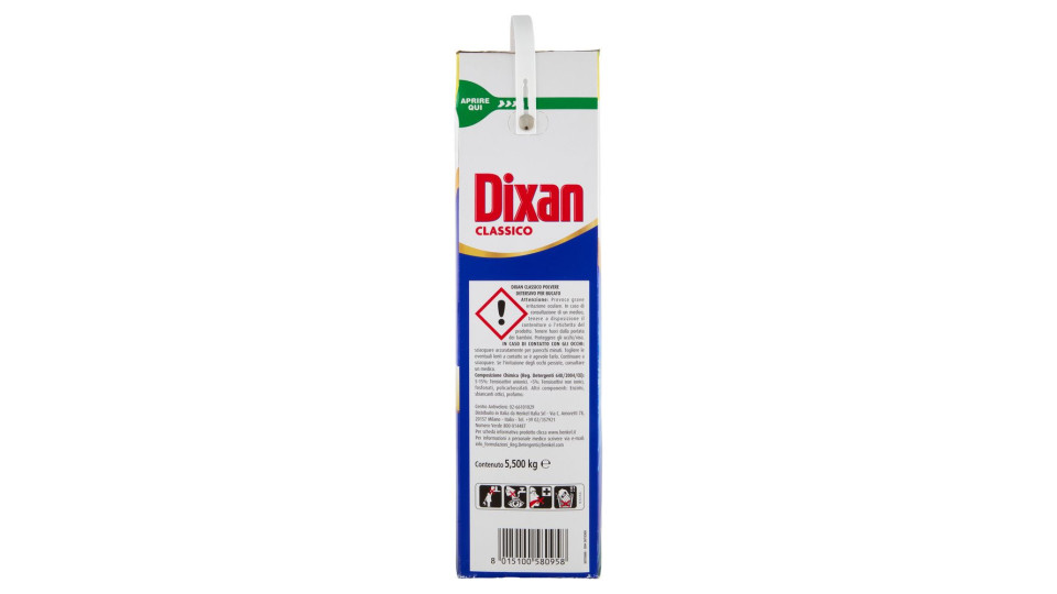 Dixan, Classico detersivo in polvere per lavatrice