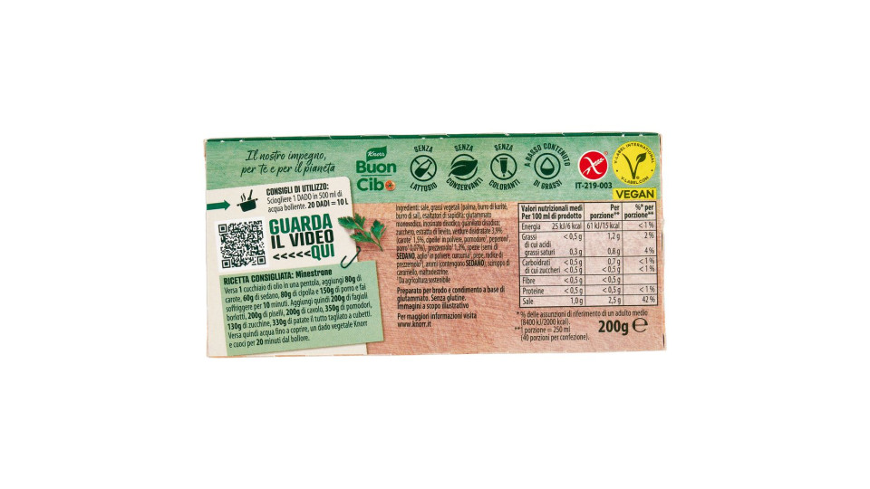 Knorr Vegetale 20 dadi