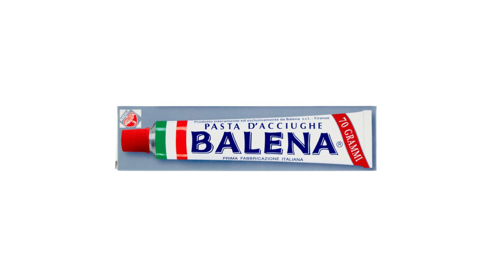 Balena, pasta d'acciughe