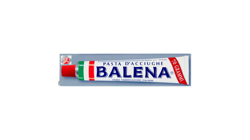 Balena, pasta d'acciughe