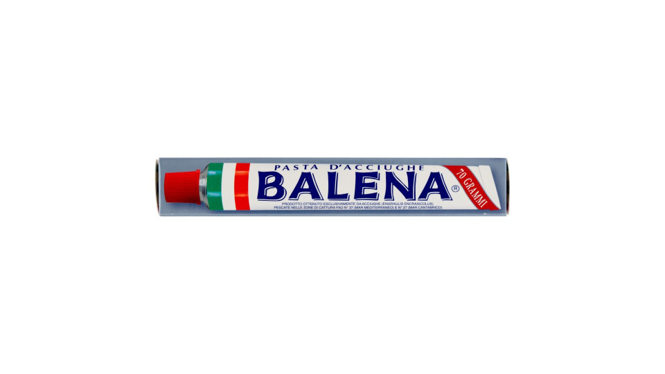 Balena, pasta d'acciughe