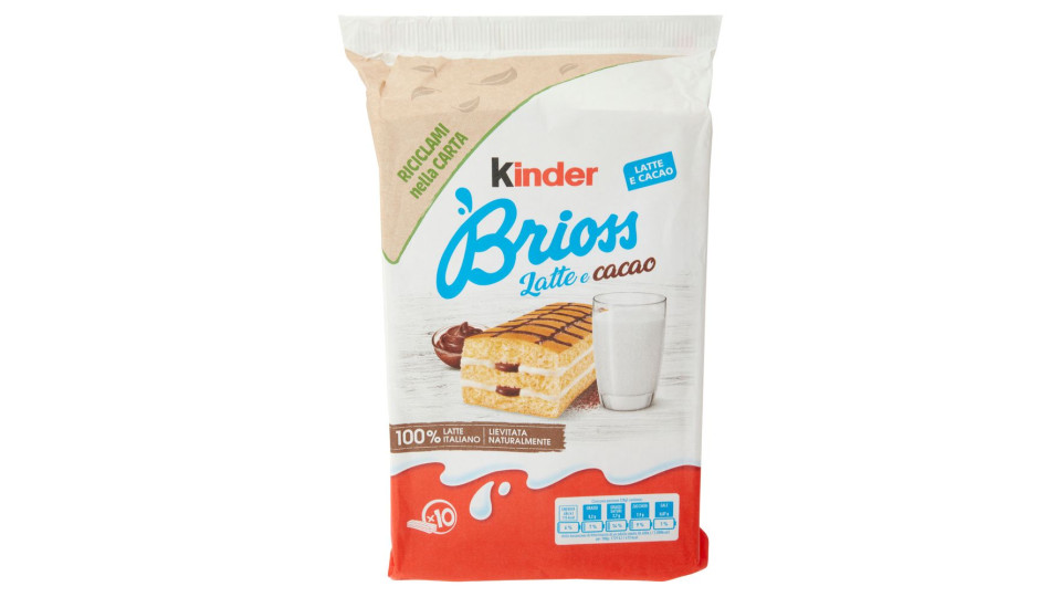 Kinder Brioss latte e cacao - 10 x