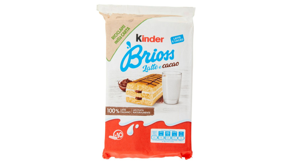 Kinder Brioss latte e cacao - 10 x