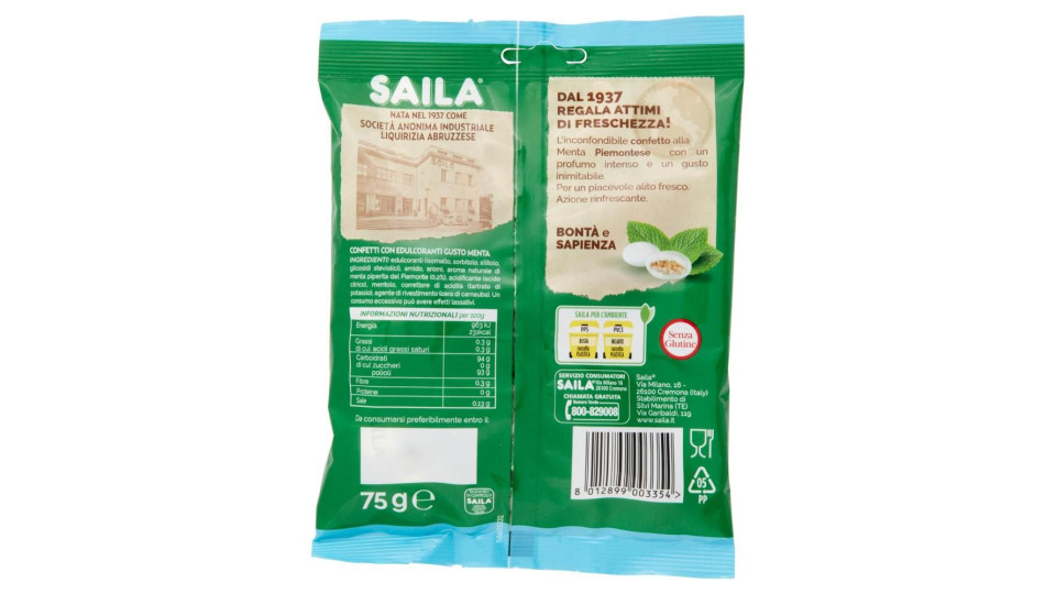 Saila Free confetti teneri alla menta senza zucchero