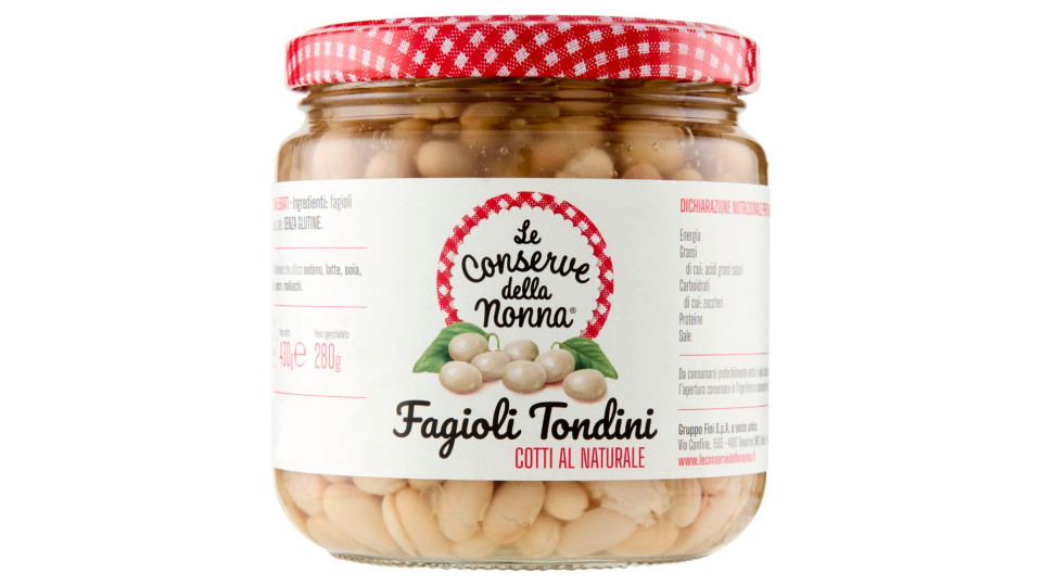 Le Conserve della Nonna, fagioli tondini lessati