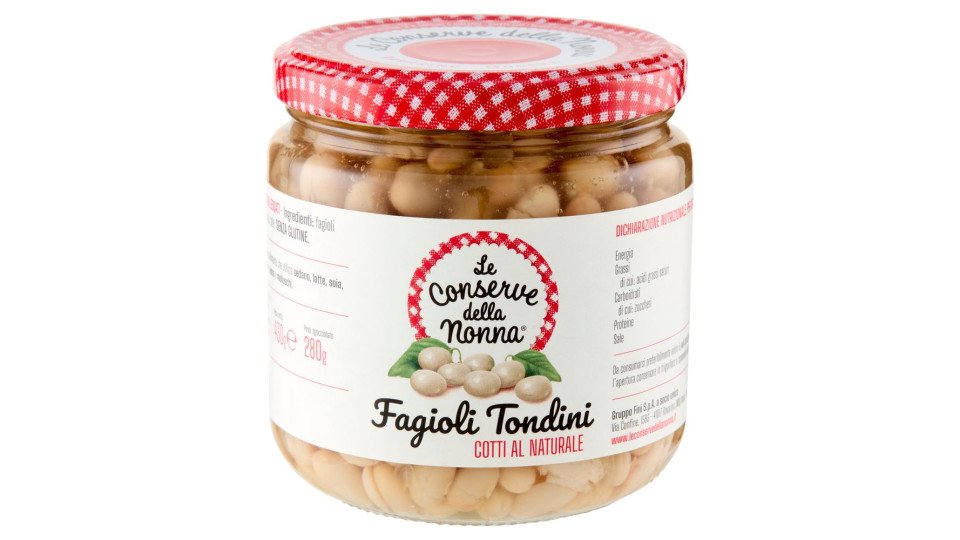 Le Conserve della Nonna, fagioli tondini lessati