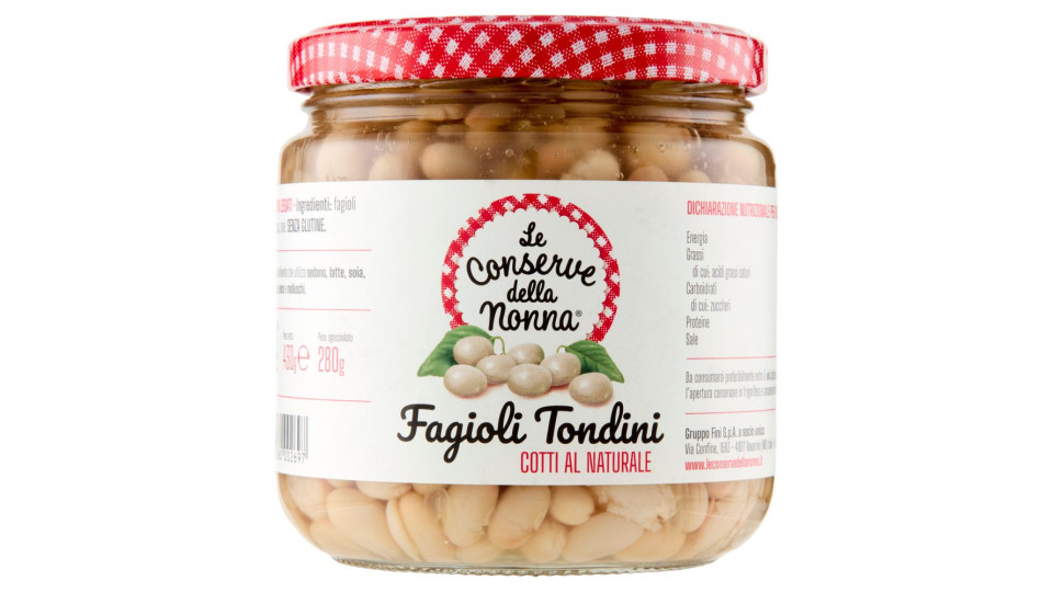 Le Conserve della Nonna, fagioli tondini lessati