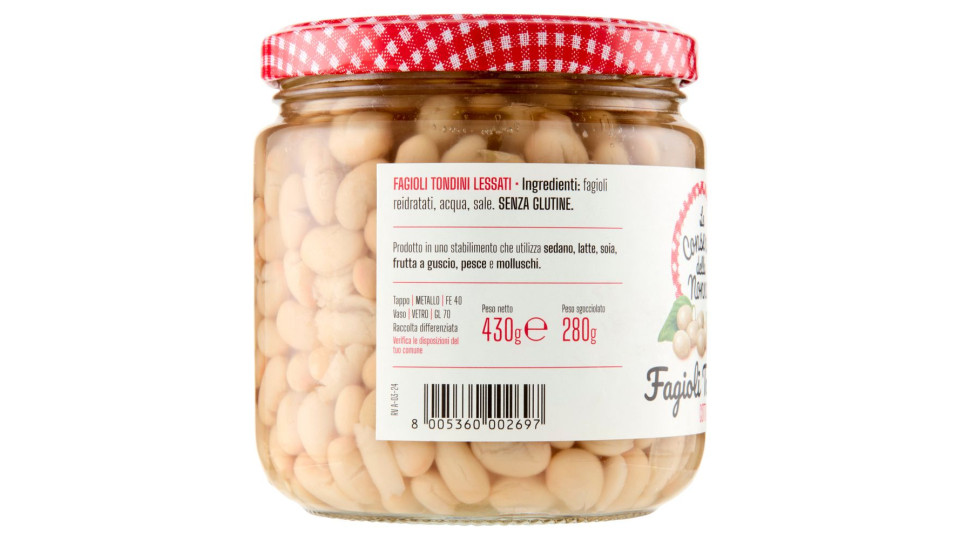 Le Conserve della Nonna, fagioli tondini lessati