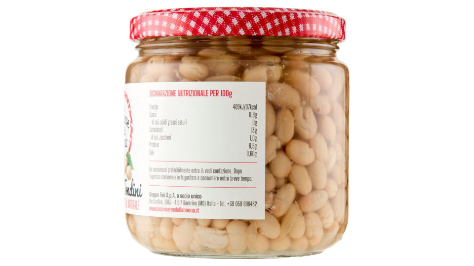 Le Conserve della Nonna, fagioli tondini lessati