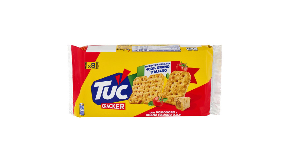 Tuc, cracker con pomodoro e Grana Padano