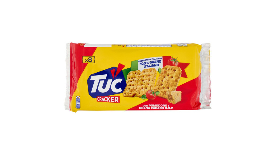 Tuc, cracker con pomodoro e Grana Padano