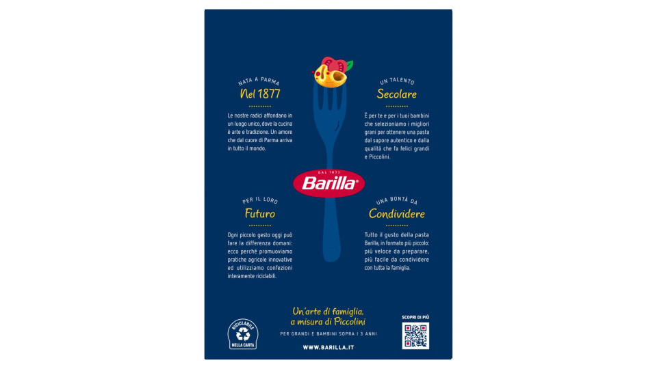 Barilla Piccolini Pipe Rigate