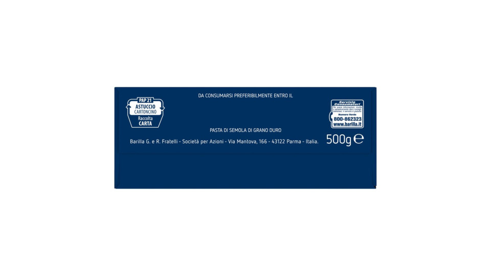Barilla Piccolini Pipe Rigate