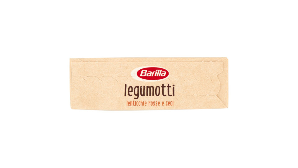 Barilla, Legumotti 100% farina di legumi lenticchie rosse e ceci lavorati in chicchi