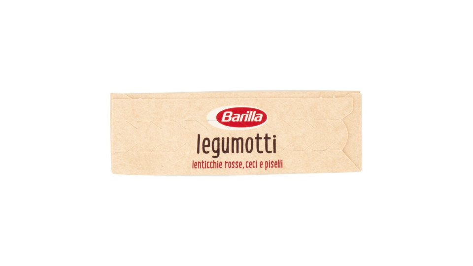 Barilla, Legumotti 100% farina di Legumi lenticchie rosse ceci e piselli lavorati in chicchi