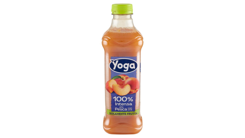 Yoga, 100% Intensa alla pesca con uva frutta da bere