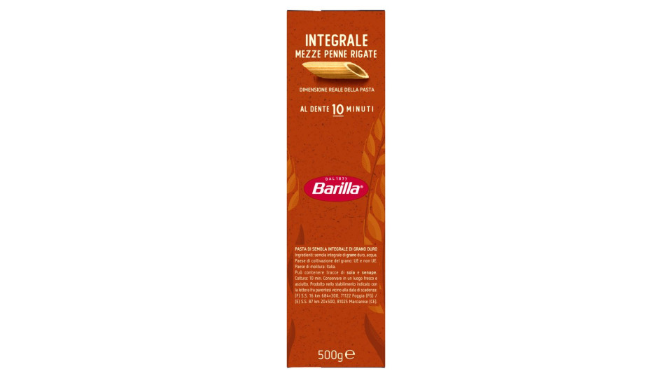 Barilla - Integrale Mezze Penne Rigate