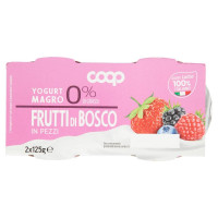 0% Di Grassi Yogurt Magro Con Frutti Di Bosco In Pezzi