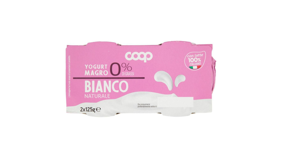 0% Di Grassi Yogurt Magro Bianco Naturale
