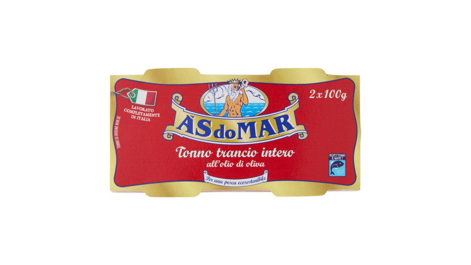 Asdomar Tonno trancio intero all'olio di oliva
