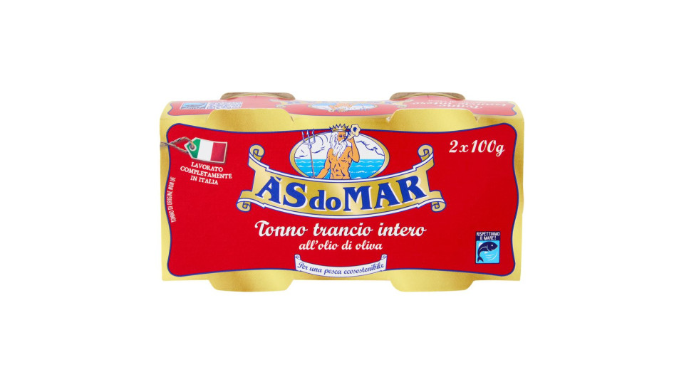 Asdomar Tonno trancio intero all'olio di oliva