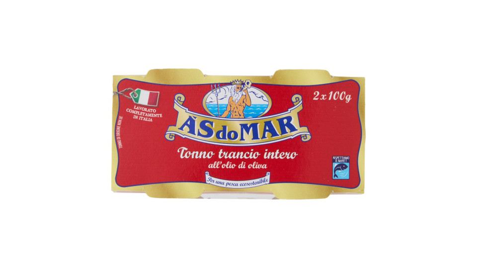 Asdomar Tonno trancio intero all'olio di oliva