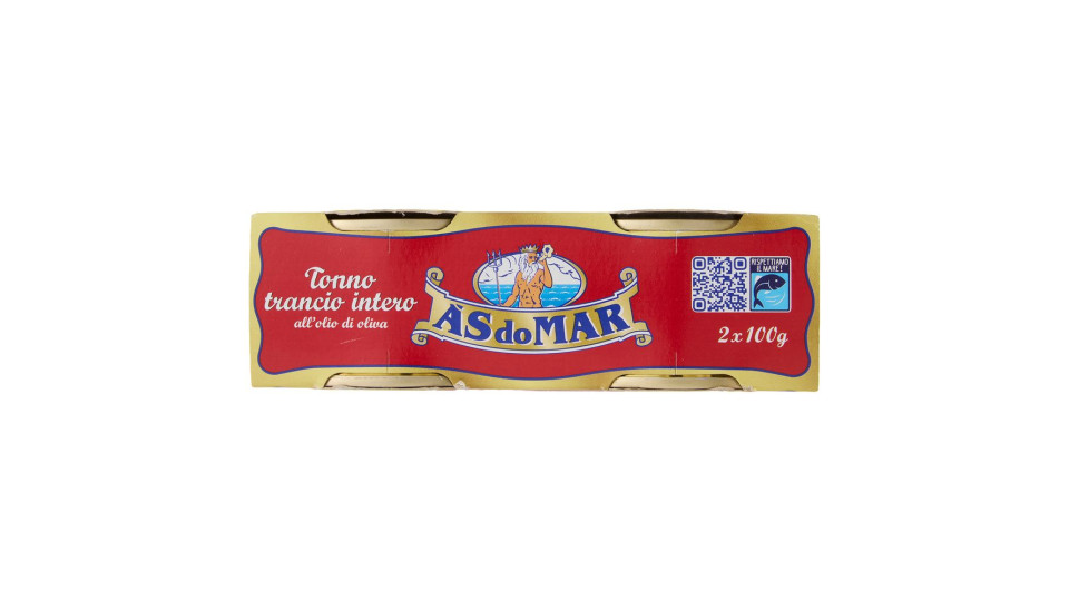 Asdomar Tonno trancio intero all'olio di oliva