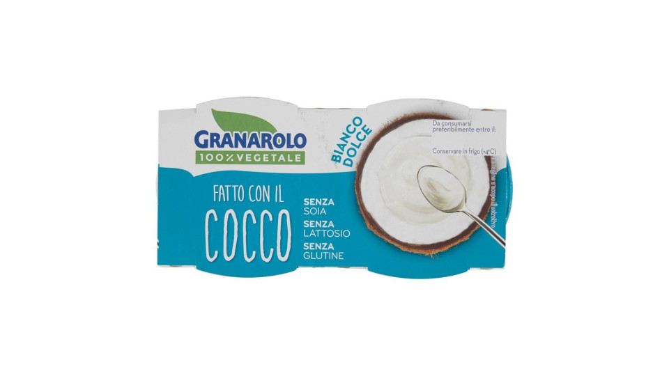 Granarolo 100% Vegetale Fatto con il Cocco Bianco Dolce 2 x