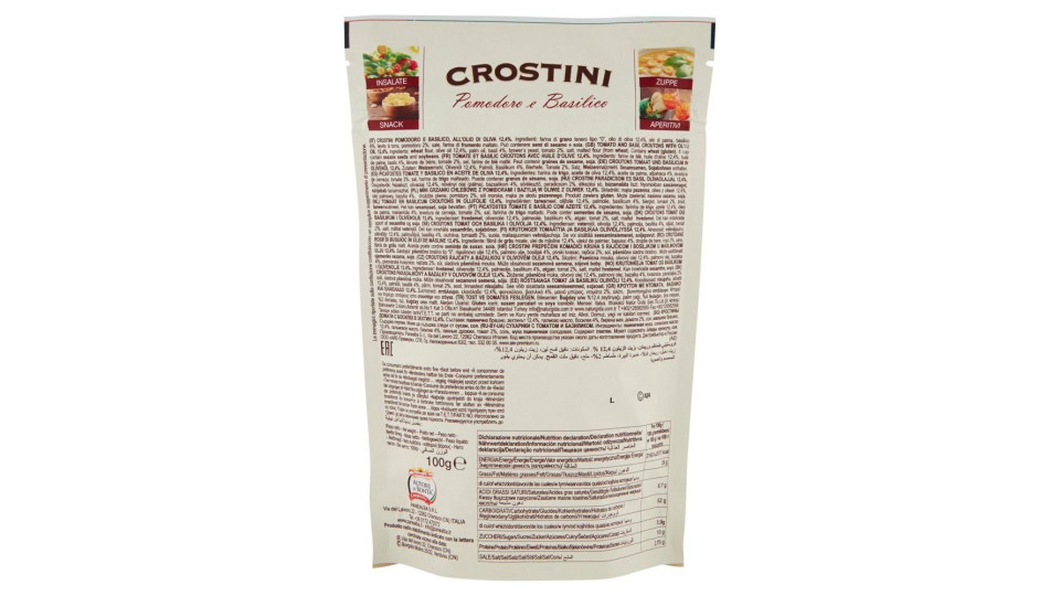 Panealba crostini pomodoro basilico
