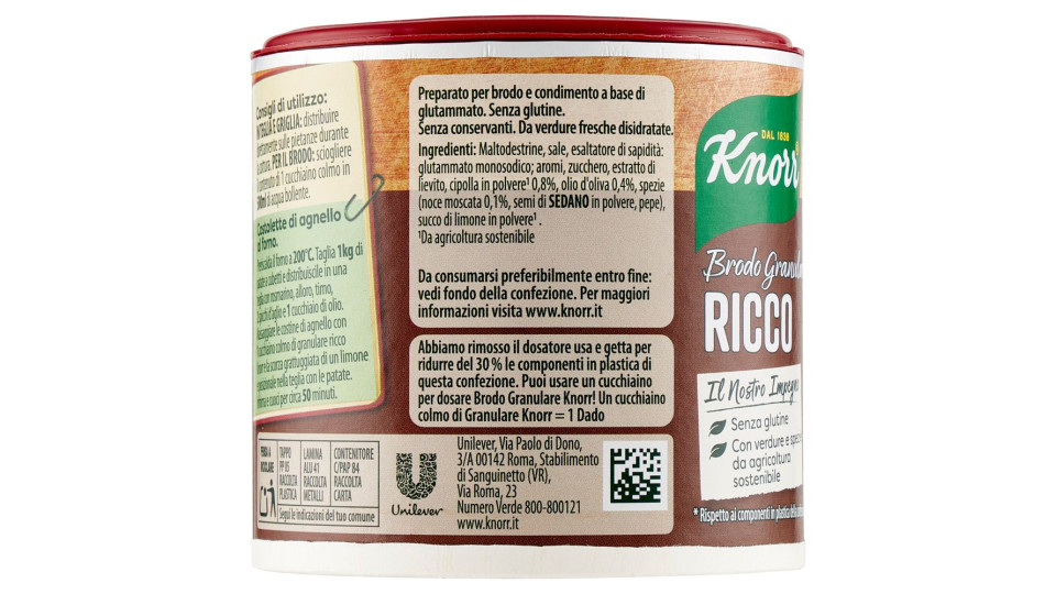 Knorr brodo granulare ricco