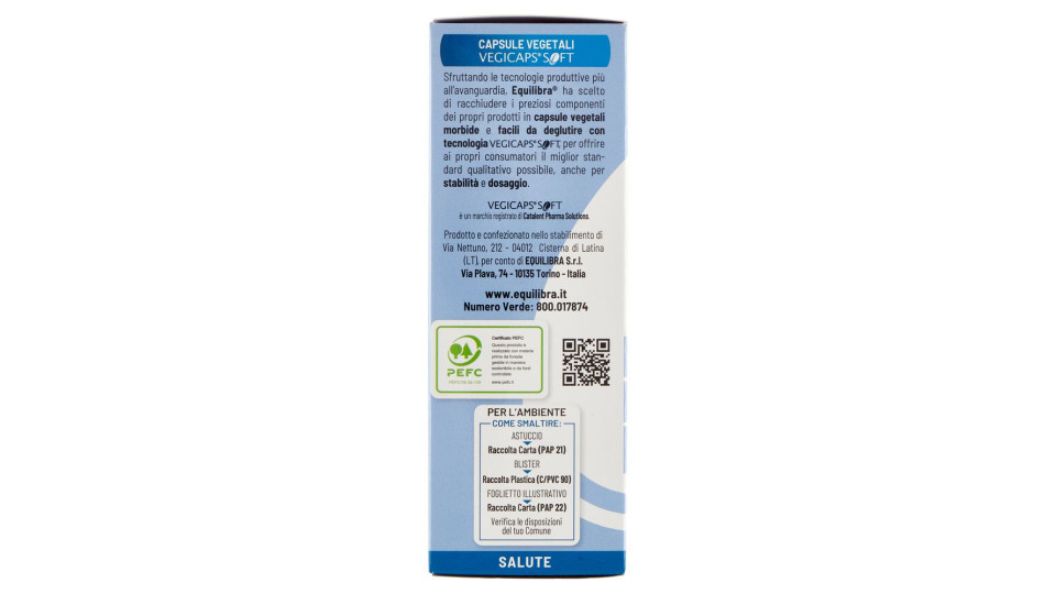Equilibra, olio di pesce 1000 60 perle vegetali