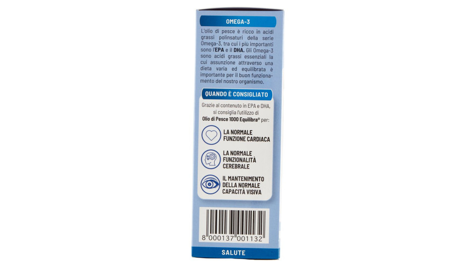 Equilibra, olio di pesce 1000 60 perle vegetali