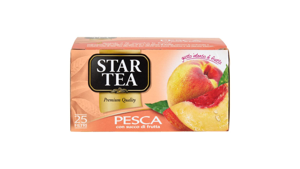 Star Tea, tè nero alla pesca 25 filtri