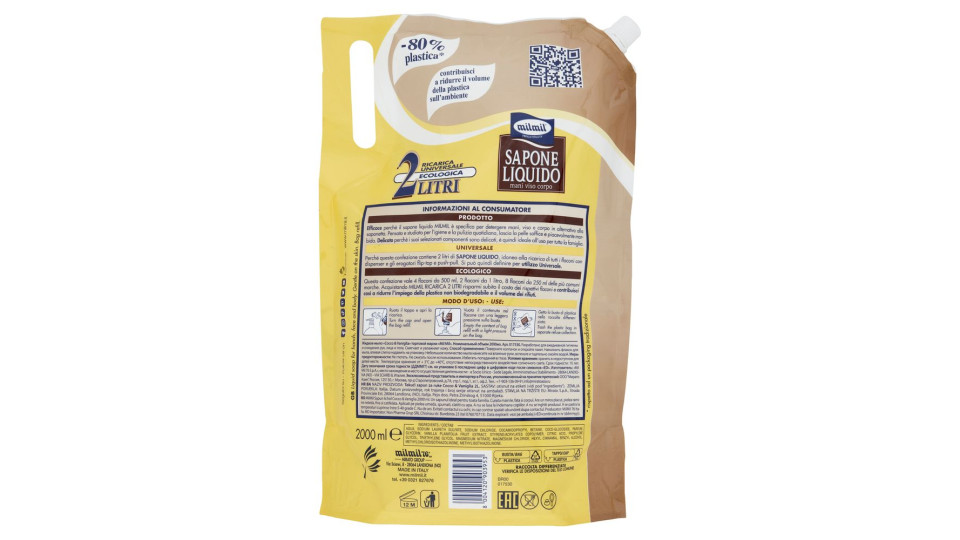 Milmil - Sapone Liquido, Cocco & Vaniglia