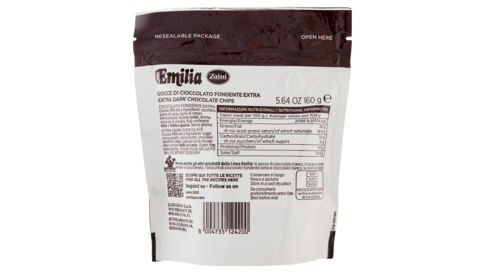 Emilia - Cioccolato Fondente, Extra 