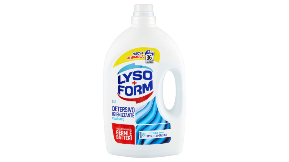 Lysoform Classico Detersivo Igienizzante per bucato - 18 lavaggi [1170 ml]