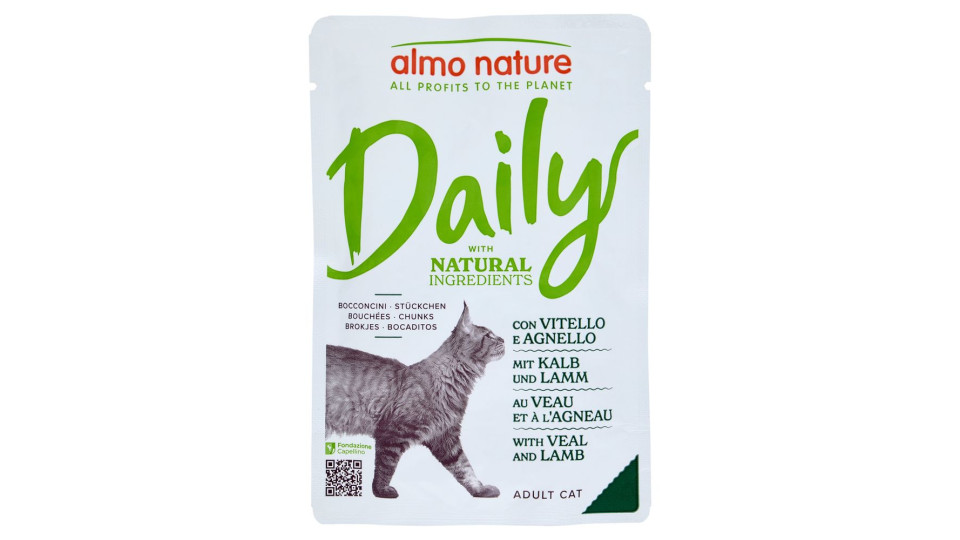 almo nature Daily Adult Cat con vitello e agnello