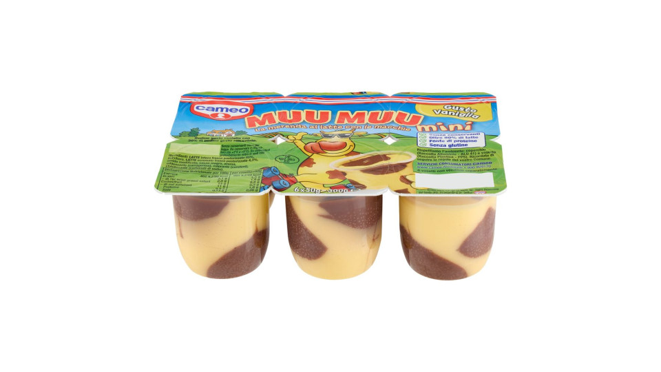 Cameo - Muu Muu, Budino al Cioccolato con Macchie Gusto Vaniglia