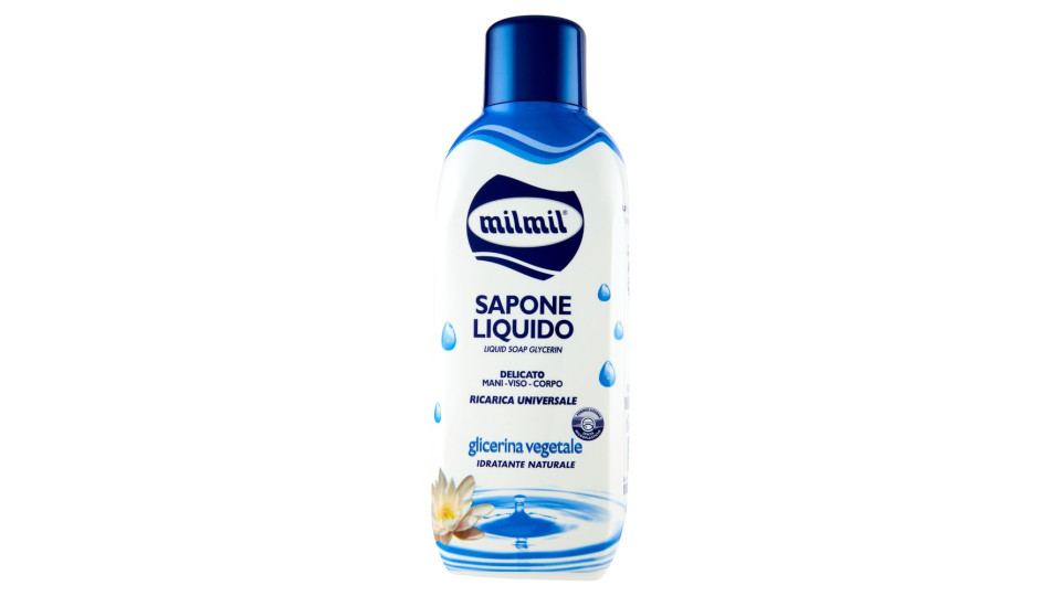 Milmil - Sapone Liquido, Delicato, Glicerina Vegetale 