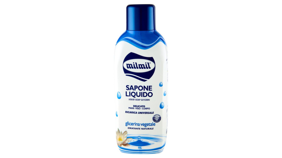 Milmil - Sapone Liquido, Delicato, Glicerina Vegetale 
