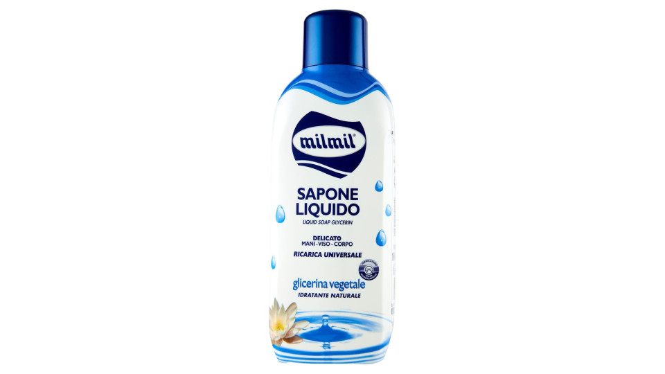 Milmil - Sapone Liquido, Delicato, Glicerina Vegetale 