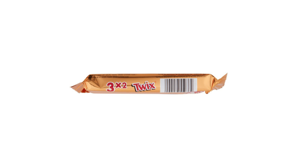 Twix Snack al Cioccolato con Caramello, 3 Barrette x 50g