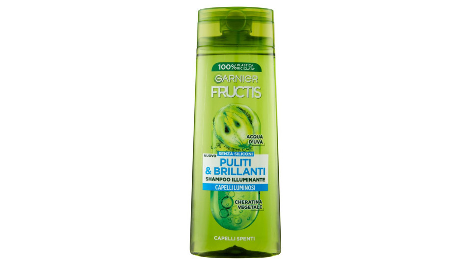 Garnier Fructis Puliti & Brillanti Shampoo per Capelli Spenti