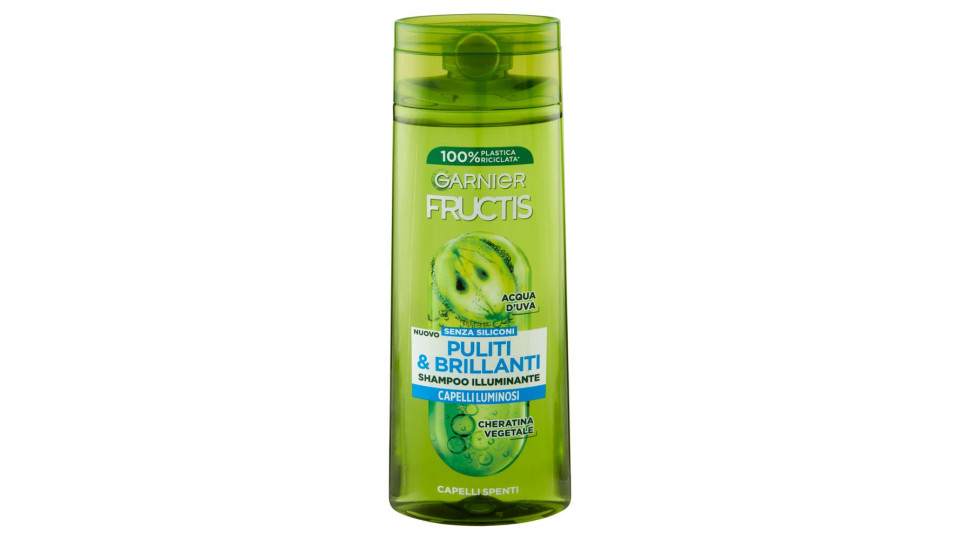 Garnier Fructis Puliti & Brillanti Shampoo per Capelli Spenti