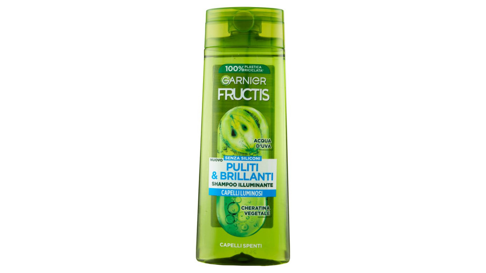 Garnier Fructis Puliti & Brillanti Shampoo per Capelli Spenti