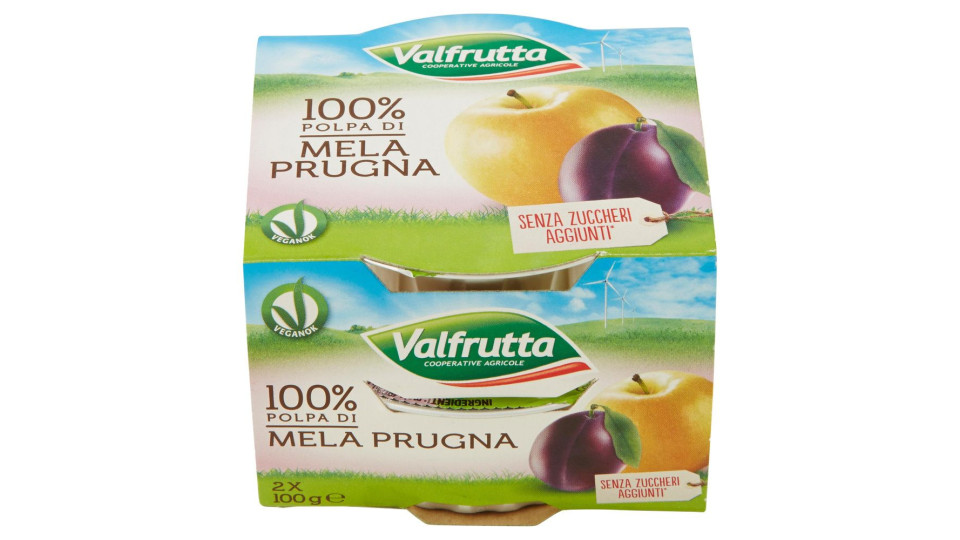 Valfrutta 100% Polpa di Mela Prugna