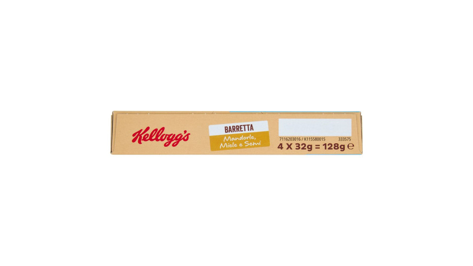 Kellogg's Barretta Mandorle, Miele e Semi
