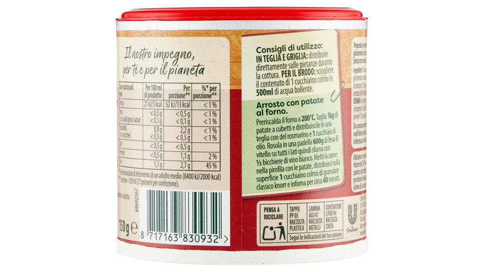 Knorr Brodo Granulare Classico
